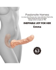 BAILE EMMA STRAP ON DOBLE PENETRACION TEXTURIZADO NATURAL