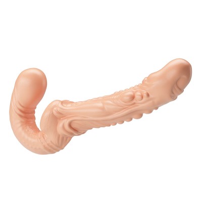 BAILE EMMA STRAP ON DOBLE PENETRACION TEXTURIZADO NATURAL