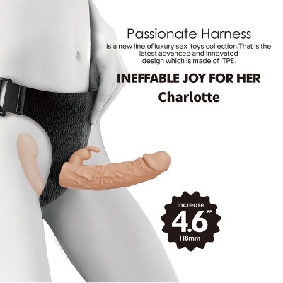 BAILE CHARLOTTE ARNES HOLLOW STRAP ON DOBLE PENETRACION NATURAL