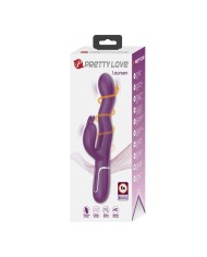 PRETTY LOVE VIBRADOR RABBIT LOURSEN CON MOVIMIENTO OSCILANTE Y 7 VIBRACIONES RECARGABLE USB MORADO