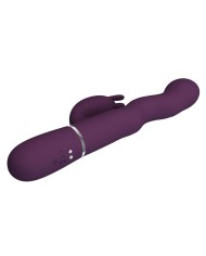 PRETTY LOVE VIBRADOR RABBIT LOURSEN CON MOVIMIENTO OSCILANTE Y 7 VIBRACIONES RECARGABLE USB MORADO