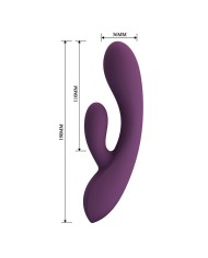 PRETTY LOVE ROSOLYN VIBRADOR RABBIT RECARGABLE 10 FUNCIONES