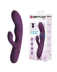 PRETTY LOVE ZACH VIBRADOR RABBIT RECARGABLE CON EMPUJE 55 FUNCIONES