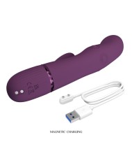 PRETTY LOVE ZACH VIBRADOR RABBIT RECARGABLE CON EMPUJE 55 FUNCIONES