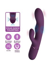 PRETTY LOVE ZACH VIBRADOR RABBIT RECARGABLE CON EMPUJE 55 FUNCIONES