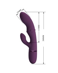 PRETTY LOVE ZACH VIBRADOR RABBIT RECARGABLE CON EMPUJE 55 FUNCIONES