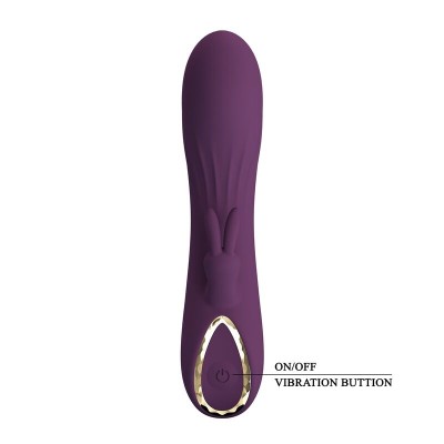 PRETTY LOVE LANDYN VIBRADOR RABBIT RECARGABLE 10 FUNCIONES MORADO