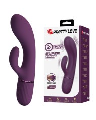 PRETTY LOVE MARGIE VIBRADOR RABBIT RECARGABLE 10 FUNCIONES MORADO