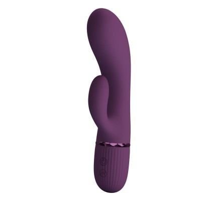 PRETTY LOVE MARGIE VIBRADOR RABBIT RECARGABLE 10 FUNCIONES MORADO