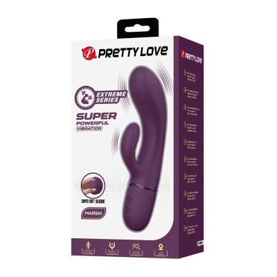 PRETTY LOVE MARGIE VIBRADOR RABBIT RECARGABLE 10 FUNCIONES MORADO