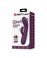 PRETTY LOVE MARGIE VIBRADOR RABBIT RECARGABLE 10 FUNCIONES MORADO