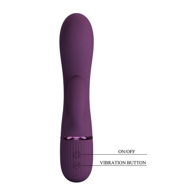 PRETTY LOVE MARGIE VIBRADOR RABBIT RECARGABLE 10 FUNCIONES MORADO