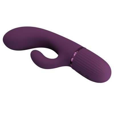 PRETTY LOVE MARGIE VIBRADOR RABBIT RECARGABLE 10 FUNCIONES MORADO