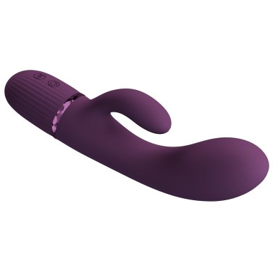 PRETTY LOVE MARGIE VIBRADOR RABBIT RECARGABLE 10 FUNCIONES MORADO