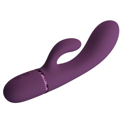 PRETTY LOVE MARGIE VIBRADOR RABBIT RECARGABLE 10 FUNCIONES MORADO