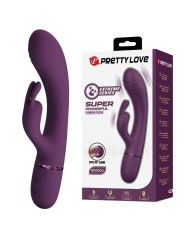 PRETTY LOVE ROCCO VIBRADOR RABBIT RECARGABLE 10 FUNCIONES MORADO