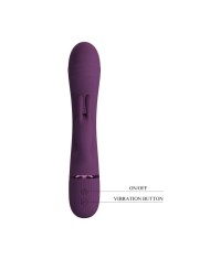 PRETTY LOVE ROCCO VIBRADOR RABBIT RECARGABLE 10 FUNCIONES MORADO