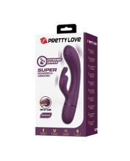 PRETTY LOVE ROCCO VIBRADOR RABBIT RECARGABLE 10 FUNCIONES MORADO