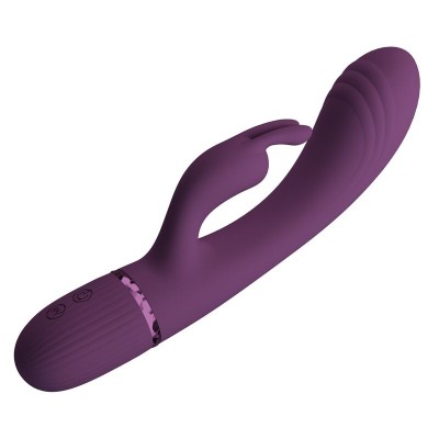 PRETTY LOVE ROCCO VIBRADOR RABBIT RECARGABLE 10 FUNCIONES MORADO