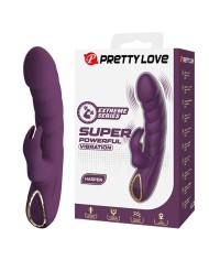 PRETTY LOVE HARPER VIBRADOR RABBIT RECARGABLE 10 FUNCIONES MORADO