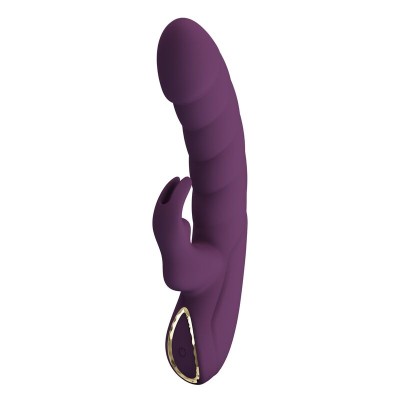 PRETTY LOVE HARPER VIBRADOR RABBIT RECARGABLE 10 FUNCIONES MORADO