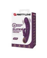 PRETTY LOVE HARPER VIBRADOR RABBIT RECARGABLE 10 FUNCIONES MORADO
