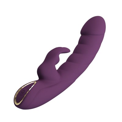 PRETTY LOVE HARPER VIBRADOR RABBIT RECARGABLE 10 FUNCIONES MORADO
