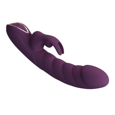 PRETTY LOVE HARPER VIBRADOR RABBIT RECARGABLE 10 FUNCIONES MORADO