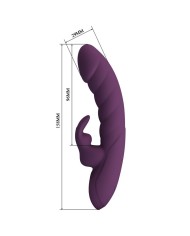 PRETTY LOVE HARPER VIBRADOR RABBIT RECARGABLE 10 FUNCIONES MORADO