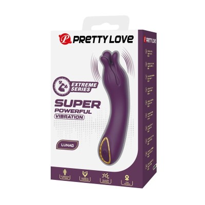 PRETTY LOVE LUNAO VIBRADOR RECARGABLE 10 FUNCIONES MORADO