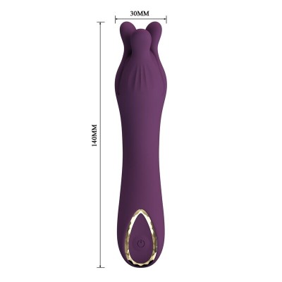 PRETTY LOVE LUNAO VIBRADOR RECARGABLE 10 FUNCIONES MORADO