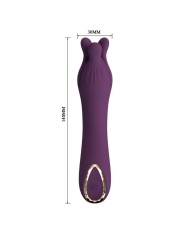 PRETTY LOVE LUNAO VIBRADOR RECARGABLE 10 FUNCIONES MORADO