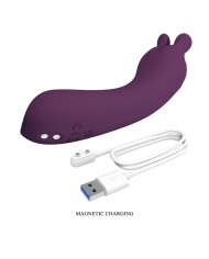 PRETTY LOVE LUNAO VIBRADOR RECARGABLE 10 FUNCIONES MORADO