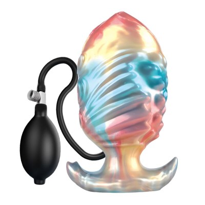 POWER MONSTERS EBON LEVIATHAN PLUG ANAL HINCHABLE FANTASIA TRICOLOR 18 CM