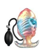 POWER MONSTERS EBON LEVIATHAN PLUG ANAL HINCHABLE FANTASIA TRICOLOR 18 CM