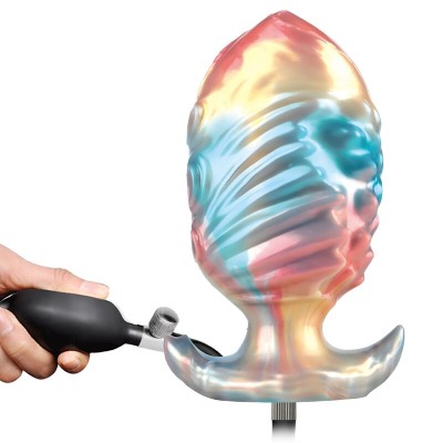 POWER MONSTERS EBON LEVIATHAN PLUG ANAL HINCHABLE FANTASIA TRICOLOR 18 CM