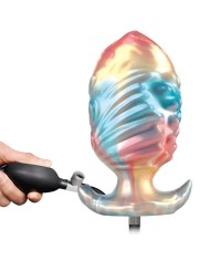 POWER MONSTERS EBON LEVIATHAN PLUG ANAL HINCHABLE FANTASIA TRICOLOR 18 CM