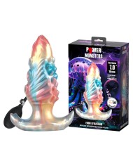 POWER MONSTERS EBON LEVIATHAN PLUG ANAL HINCHABLE FANTASIA TRICOLOR 18 CM