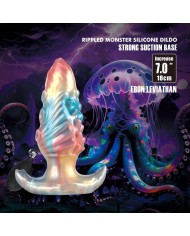 POWER MONSTERS EBON LEVIATHAN PLUG ANAL HINCHABLE FANTASIA TRICOLOR 18 CM