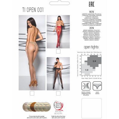 PASSION TIOPEN 001 MEDIAS ROJO 1 2 20 DEN