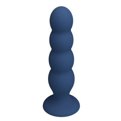 MR PLAY PLUG ANAL CON 4 BOLAS METALICAS Y VENTOSA AZUL