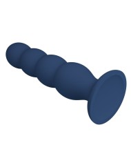 MR PLAY PLUG ANAL CON 4 BOLAS METALICAS Y VENTOSA AZUL