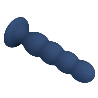 MR PLAY PLUG ANAL CON 4 BOLAS METALICAS Y VENTOSA AZUL