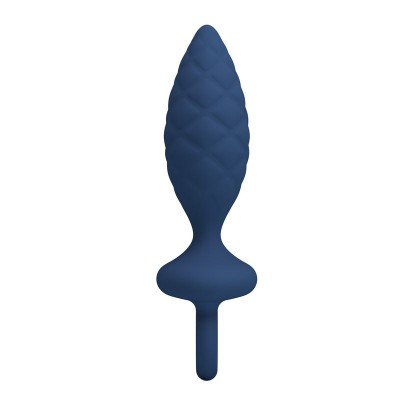 MR PLAY PLUG ANAL TEXTURIZADO CON ANILLA AZUL S