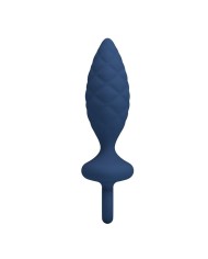 MR PLAY PLUG ANAL TEXTURIZADO CON ANILLA AZUL S