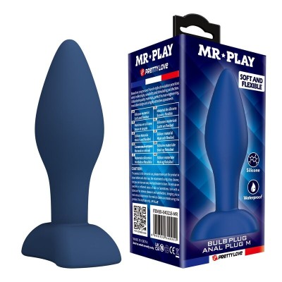 MR PLAY PLUG ANAL CONICO SILICONA AZUL M