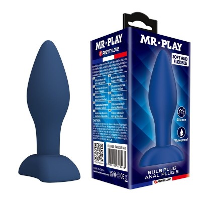 MR PLAY PLUG ANAL CONICO SILICONA AZUL S