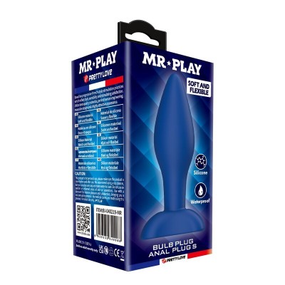 MR PLAY PLUG ANAL CONICO SILICONA AZUL S