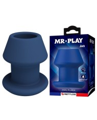 MR PLAY JACK PLUG ANAL HUECO SILICONA AZUL TALLA M