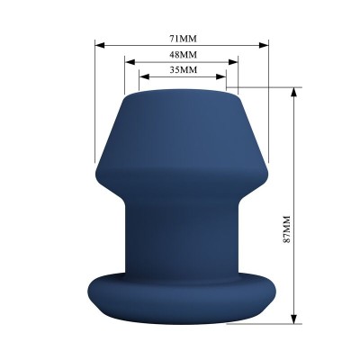 MR PLAY JACK PLUG ANAL HUECO SILICONA AZUL TALLA M